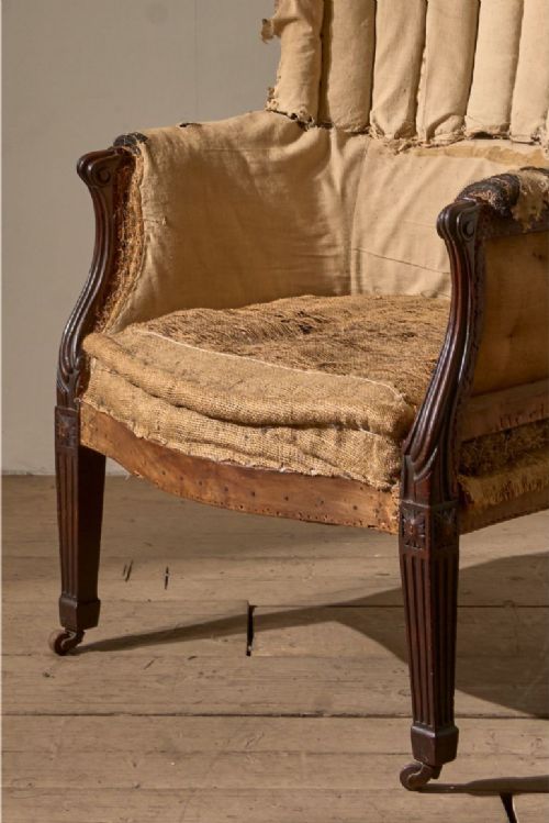 fig 1. Early Victorian fluted barrel back armchair
