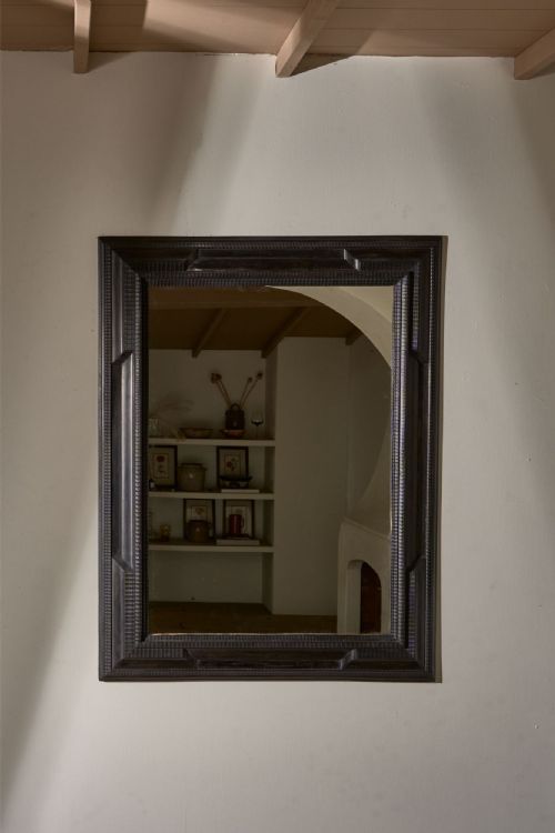 LARGE 19TH CENTURY EBONISED ITALIAN WALL MIRROR NO5