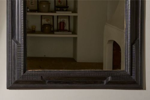 LARGE 19TH CENTURY EBONISED ITALIAN WALL MIRROR NO5 - ADDITIONAL PHOTO 3