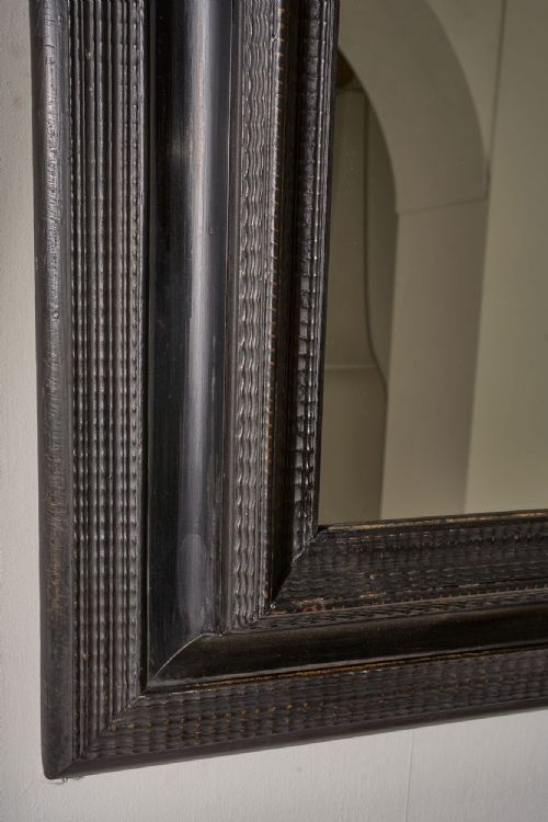 VERY LARGE 19TH CENTURY EBONISED ITALIAN WALL MIRROR NO7 - ADDITIONAL PHOTO 3