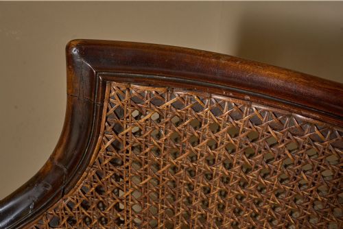 C1900 BERGERE SOFA WITH SHAPELY ARMS - ADDITIONAL PHOTO 6