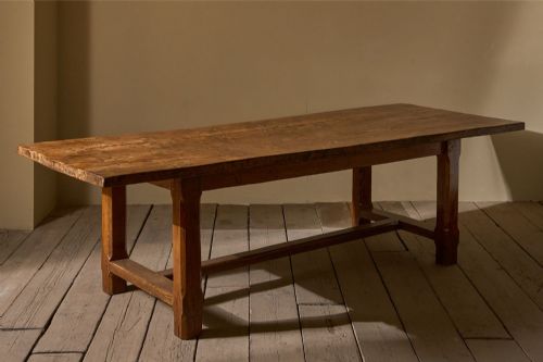 LATE 18TH CENTURY SOLID ELM FARMHOUSE DINING TABLE - ADDITIONAL PHOTO 3