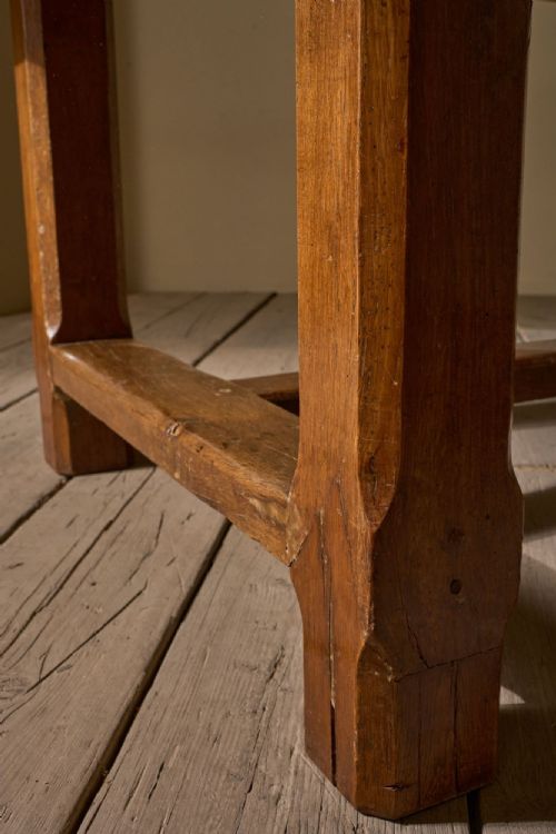 LATE 18TH CENTURY SOLID ELM FARMHOUSE DINING TABLE - ADDITIONAL PHOTO 9