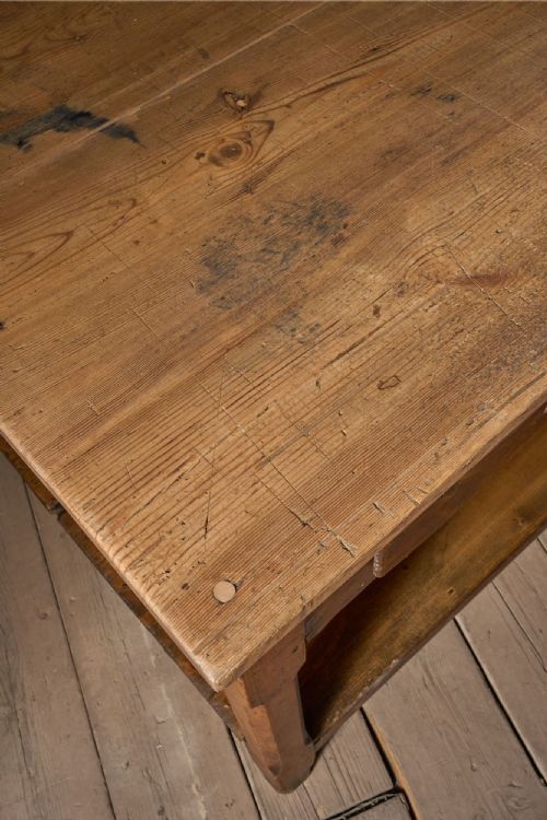 3M 19TH CENTURY PINE PREP TABLE KITCHEN COUNTER - ADDITIONAL PHOTO 5