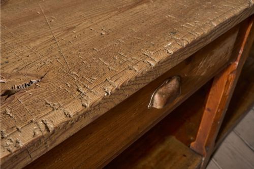 3M 19TH CENTURY PINE PREP TABLE KITCHEN COUNTER - ADDITIONAL PHOTO 7