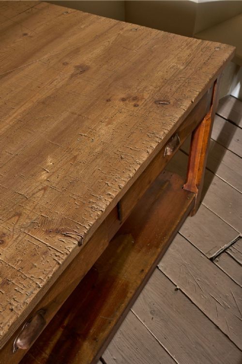 3M 19TH CENTURY PINE PREP TABLE KITCHEN COUNTER - ADDITIONAL PHOTO 8