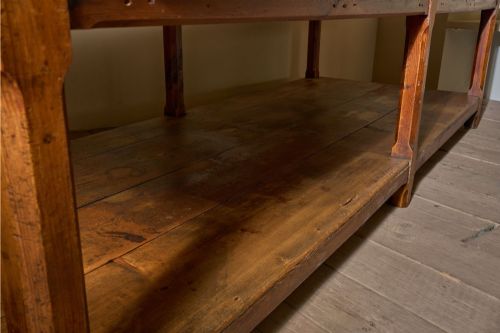 3M 19TH CENTURY PINE PREP TABLE KITCHEN COUNTER - ADDITIONAL PHOTO 9
