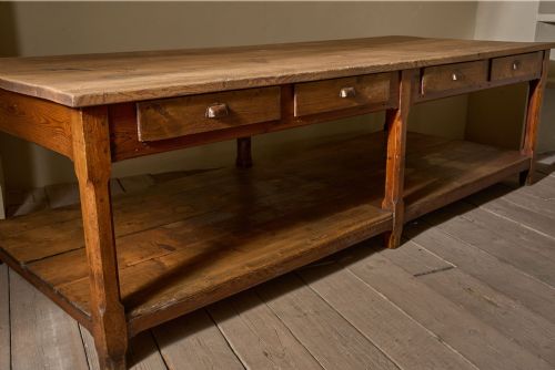 3M 19TH CENTURY PINE PREP TABLE KITCHEN COUNTER - ADDITIONAL PHOTO 11