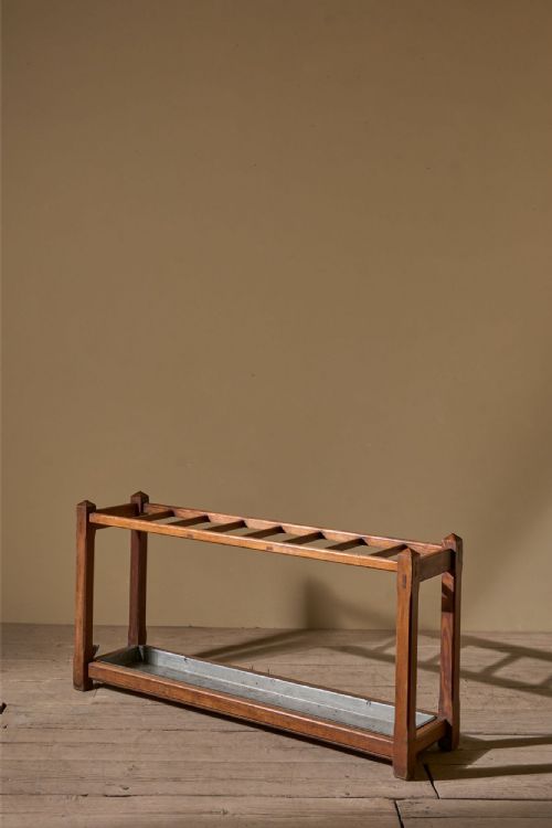 Long 19th Century Pine Stick Stand