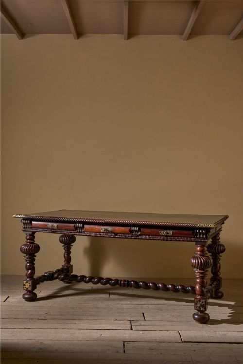 Antique 19th Century Portuguese Rosewood Desk