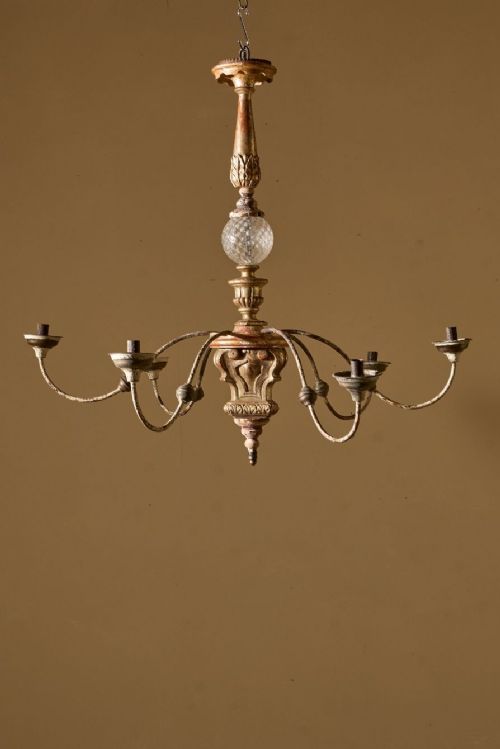 19th Century Pricket Candle Chandelier