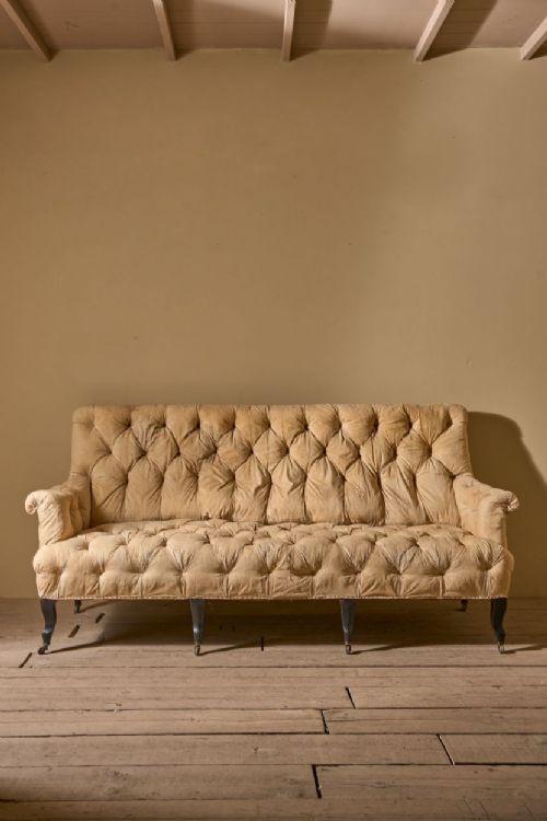 2.1m Napoleon III Buttoned Back and Seat Sofa