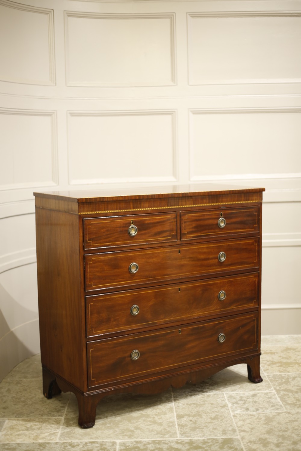 18th century Scottish mahogany chest of drawers