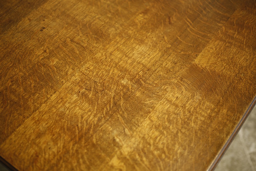 19th century refectory table with ebonised details View IV