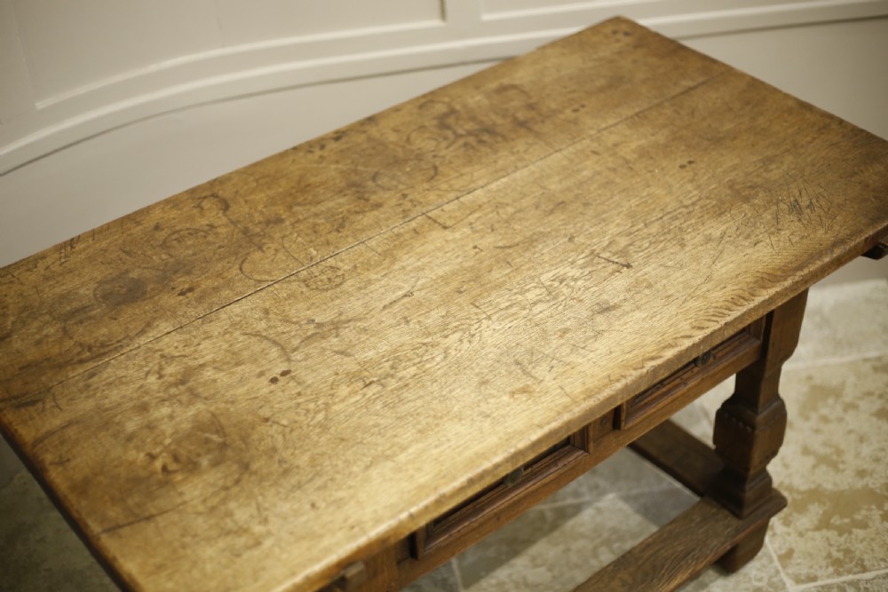 17th century oak Belgian centre table View IV