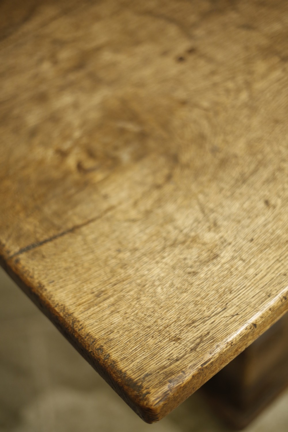 17th century oak Belgian centre table View V