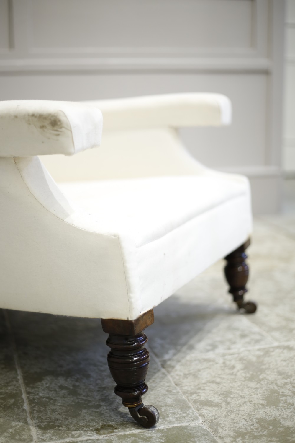 19th century Deep seated country house armchair View II