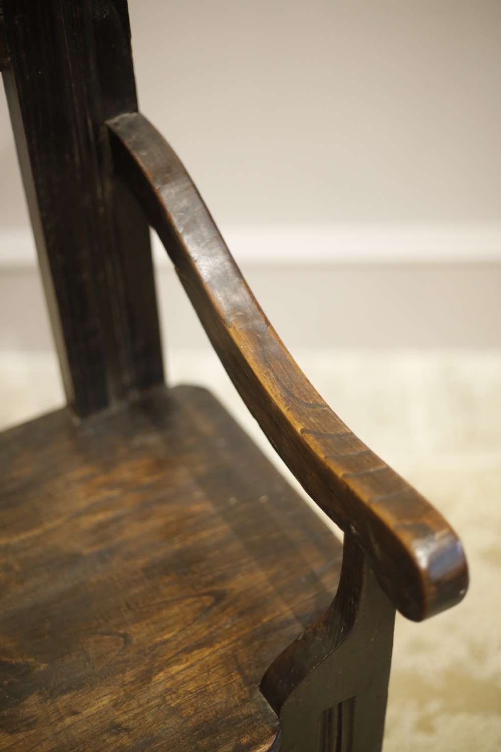 19th century French Breton country bench View VI