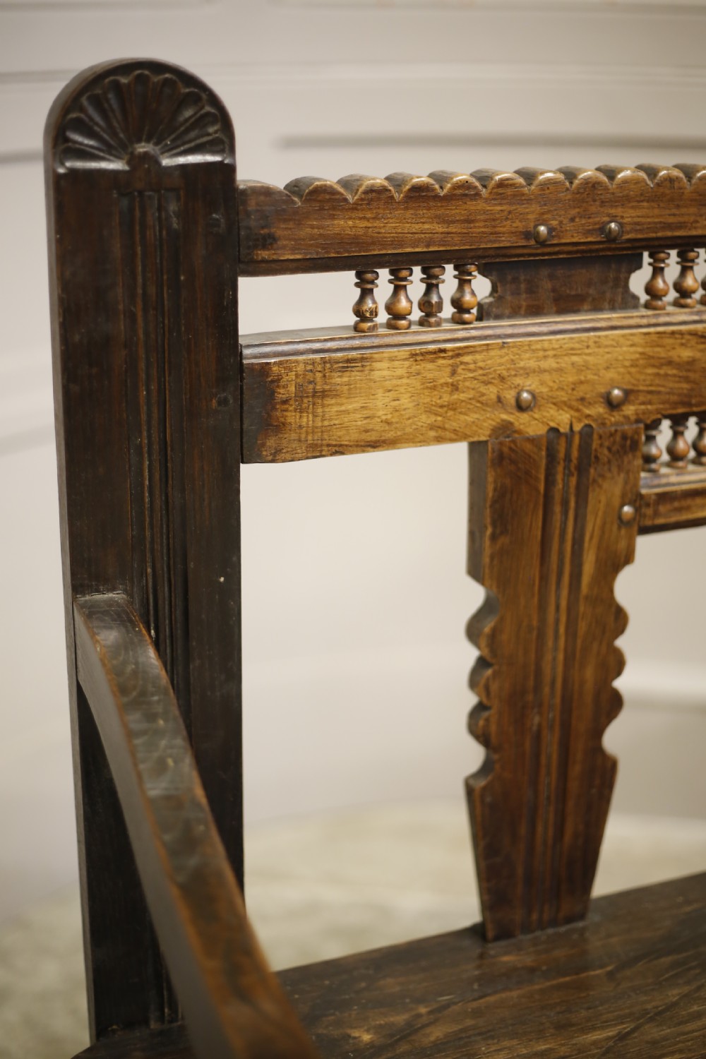 19th century French Breton country bench View VII