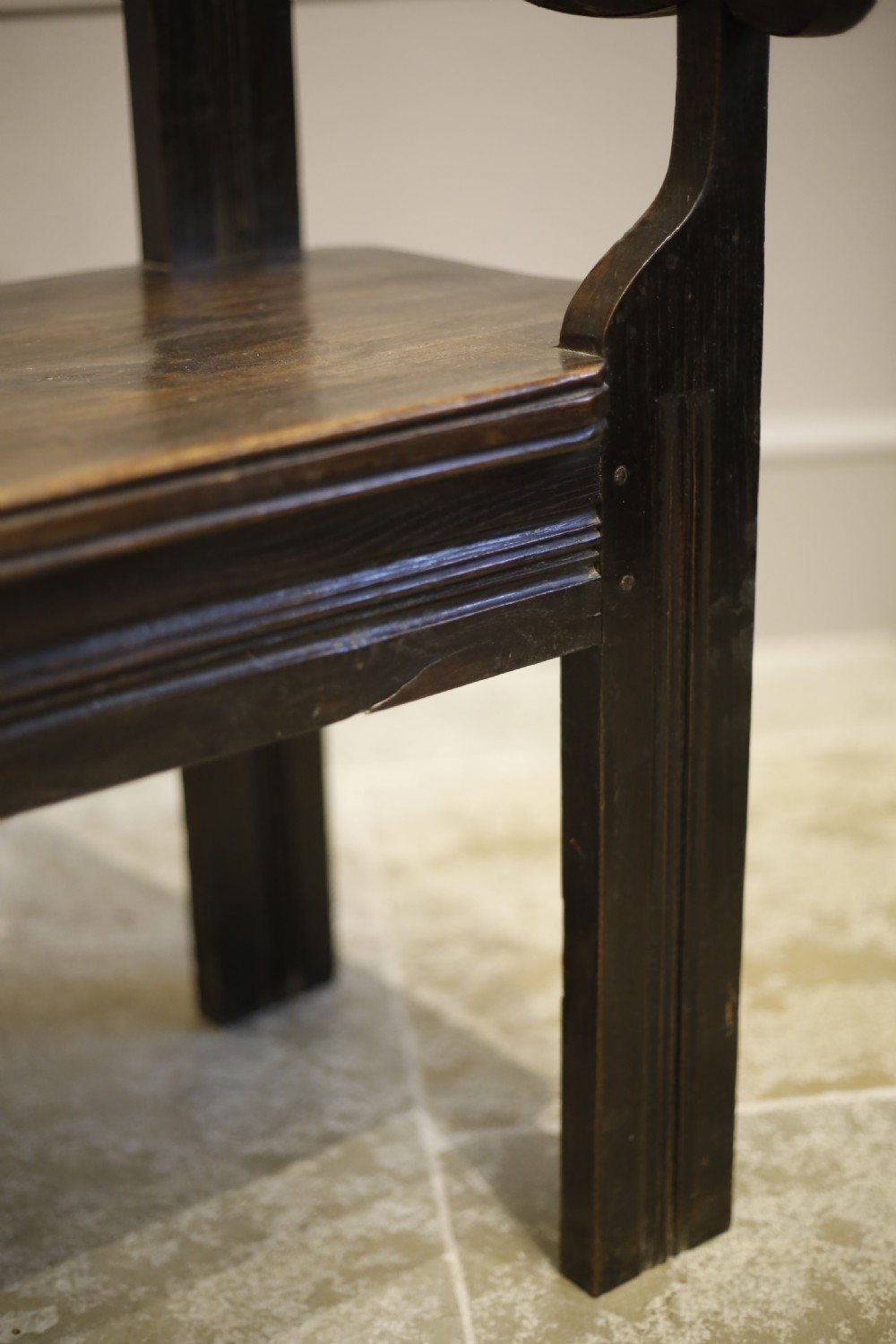 19th century French Breton country bench View IX