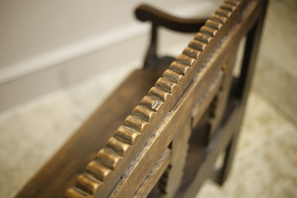 19th century French Breton country bench View XII