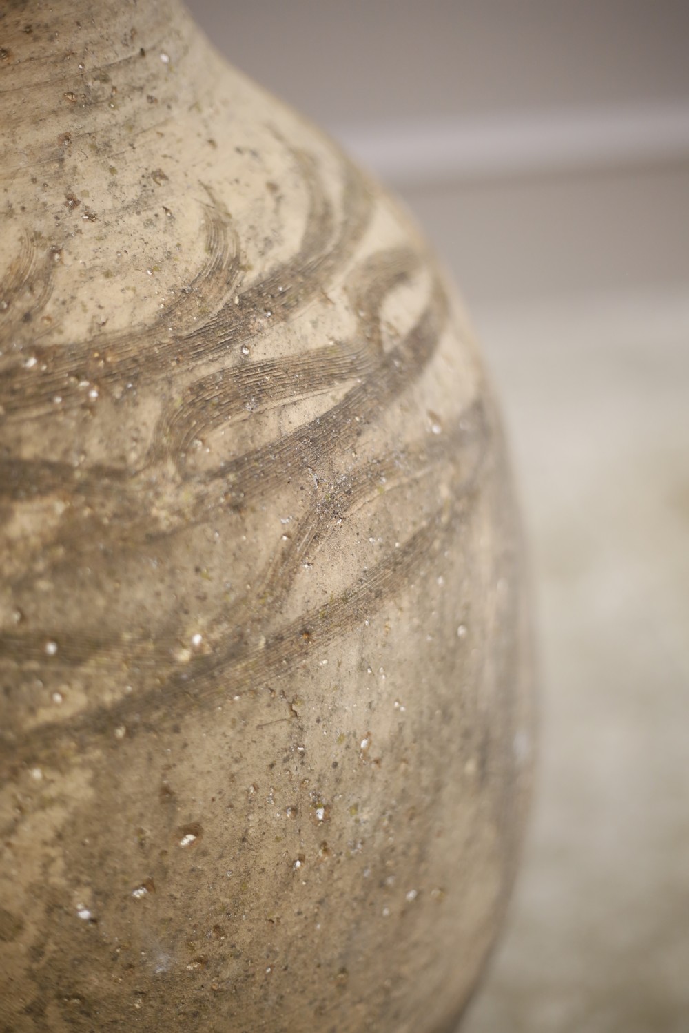 Early 20th century olive pot- Heavy detailed View V