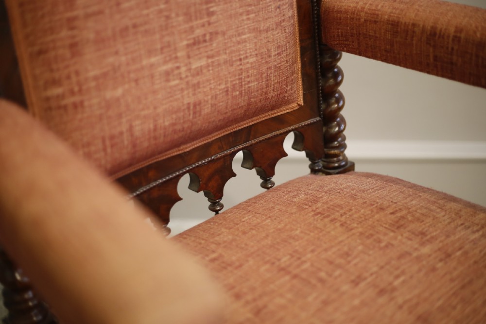 19th century Puginesque Gothic throne chair View V