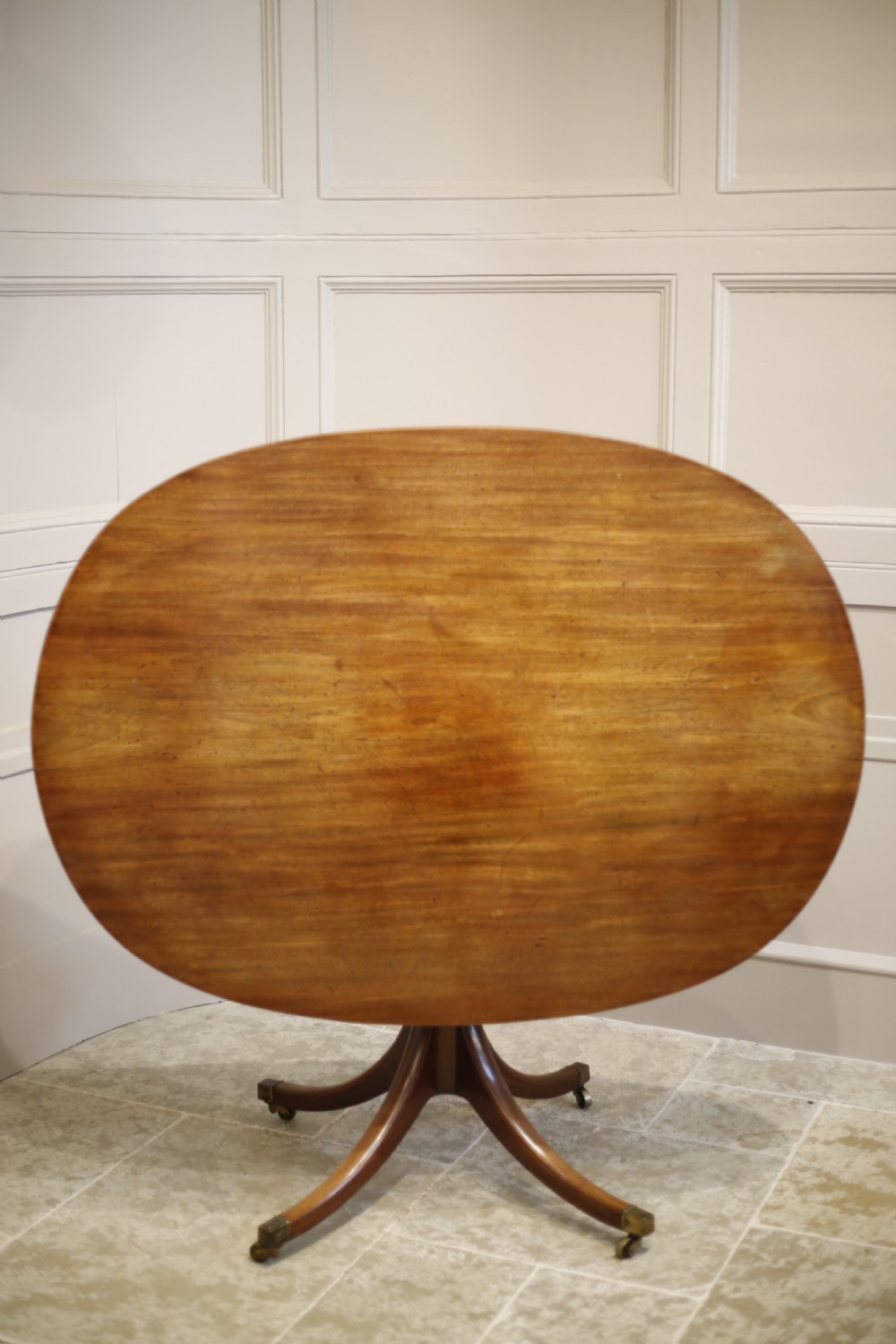 Regency mahogany oval flip top breakfast table View II