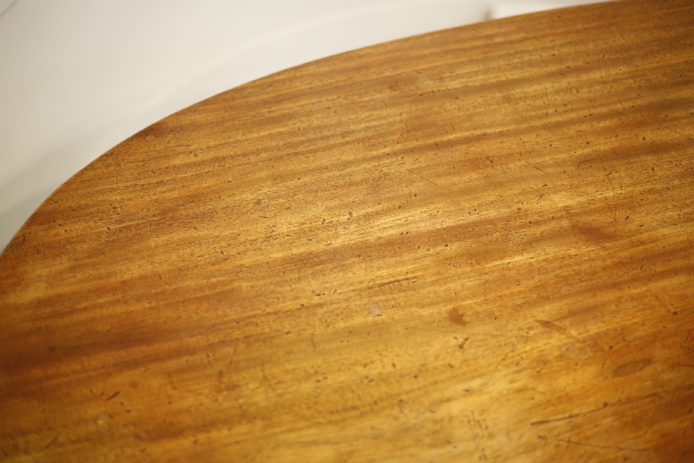 Regency mahogany oval flip top breakfast table View IX