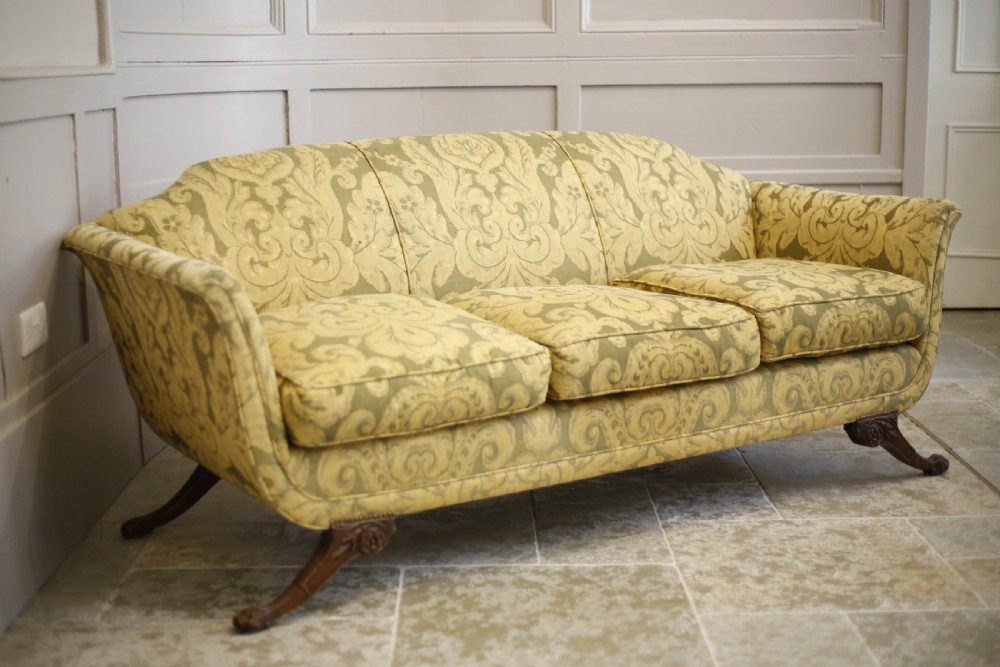 Early 20th century Regency style sofa View V