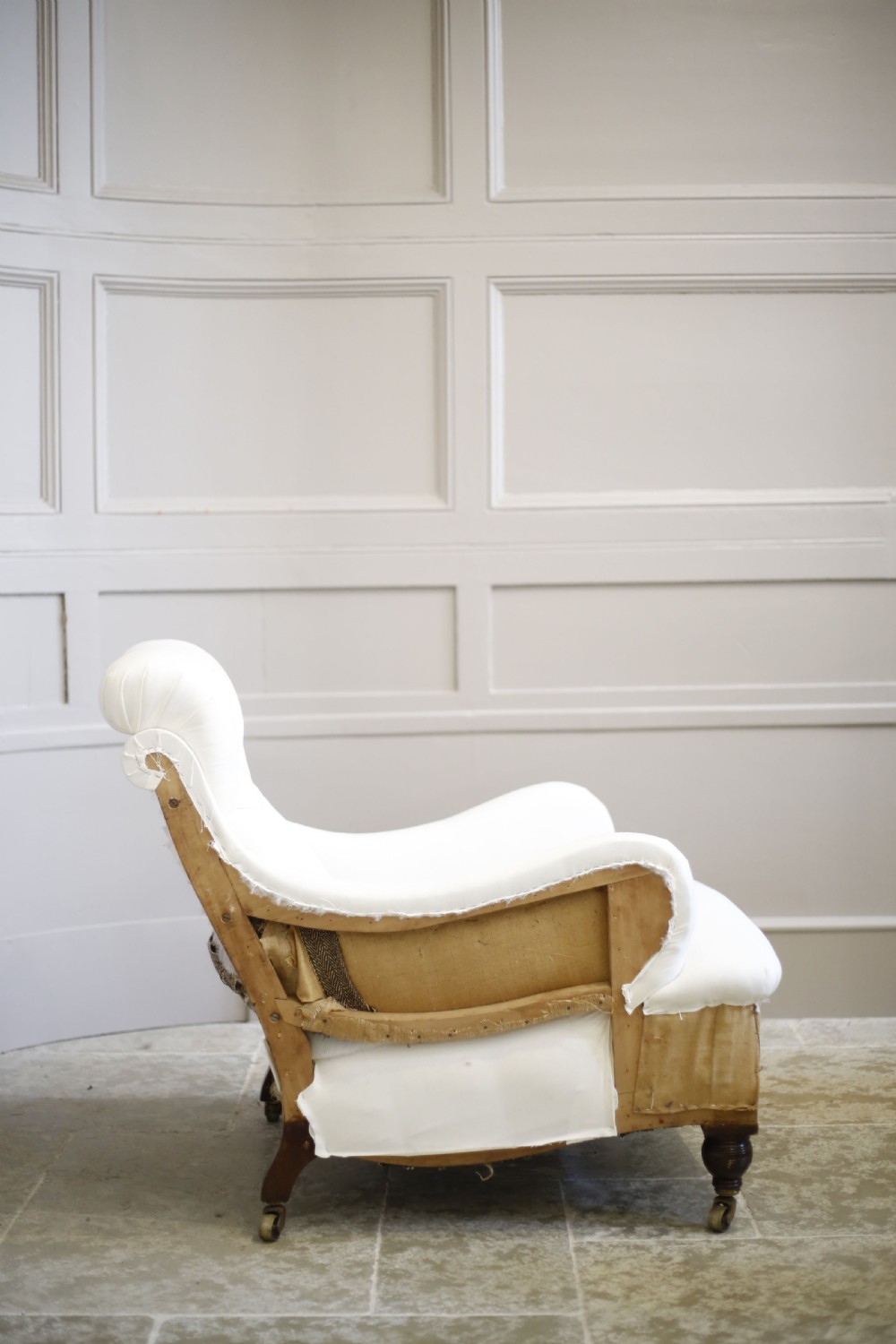 Deep seated Victorian English country house armchair View VI