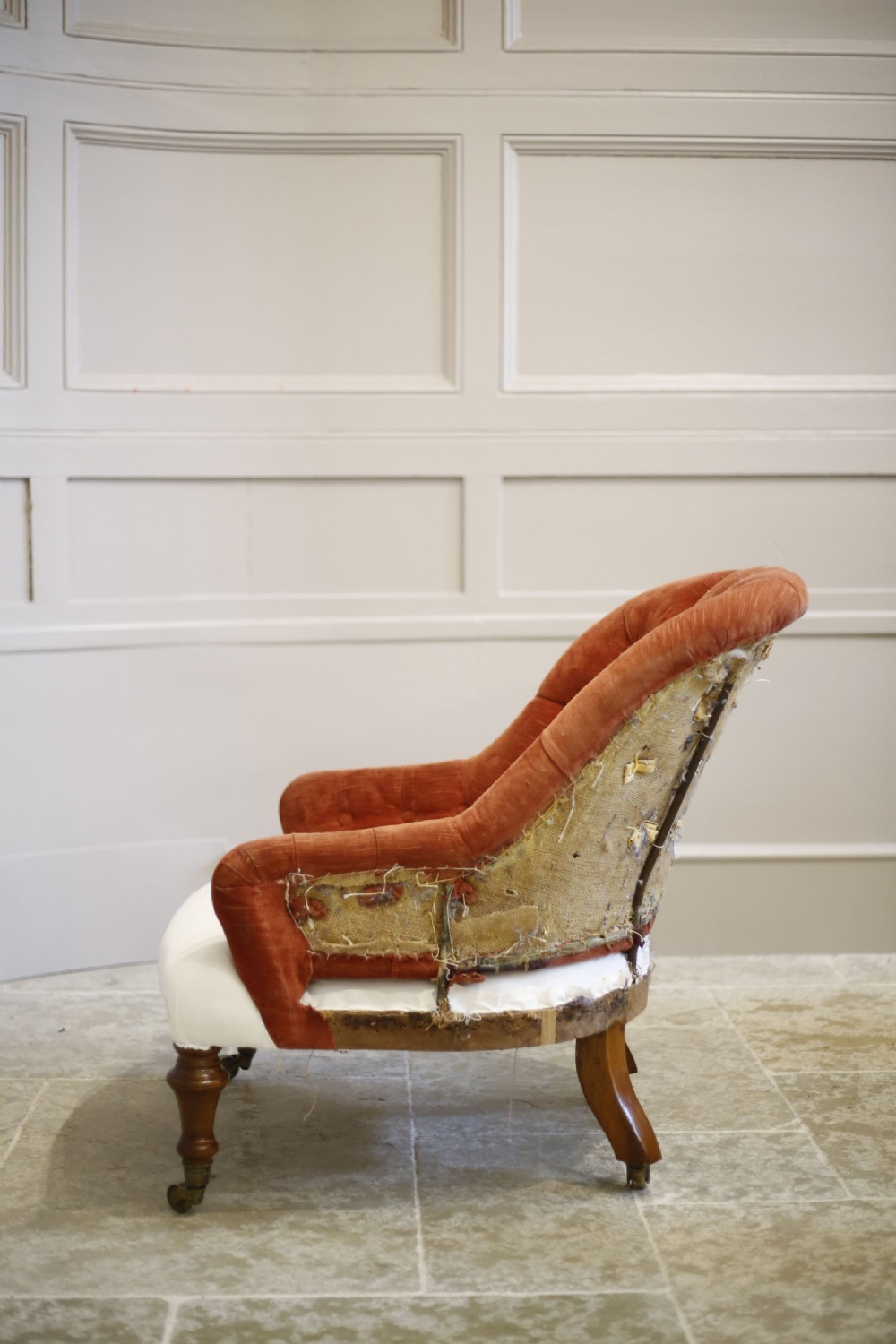 Victorian buttoned back tub chair View V