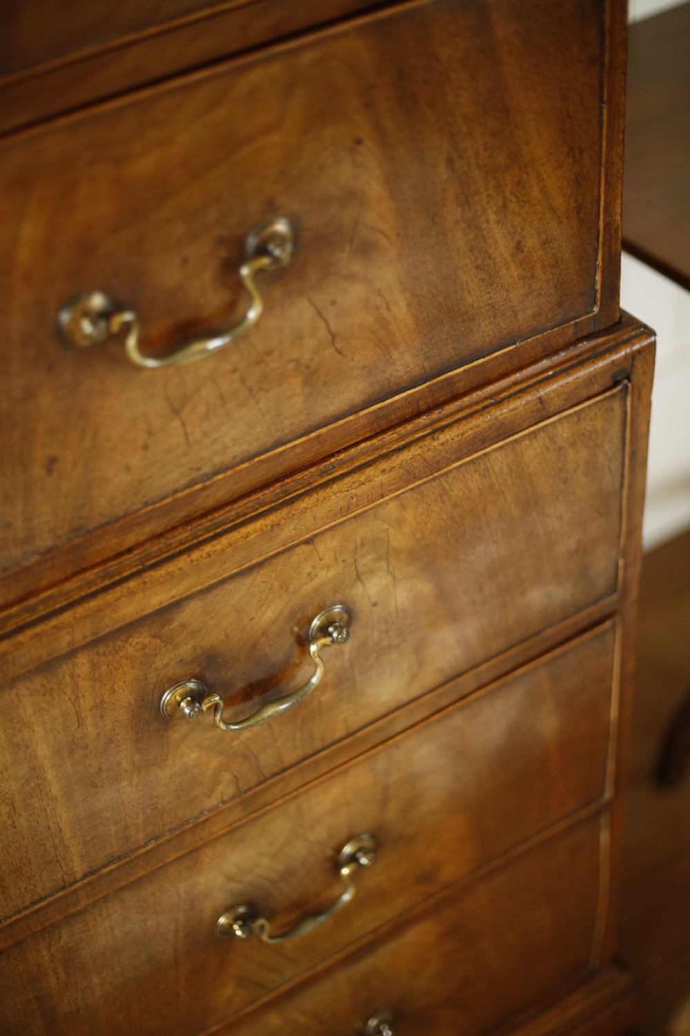 Georgian mahogany tall chest of drawers View VII