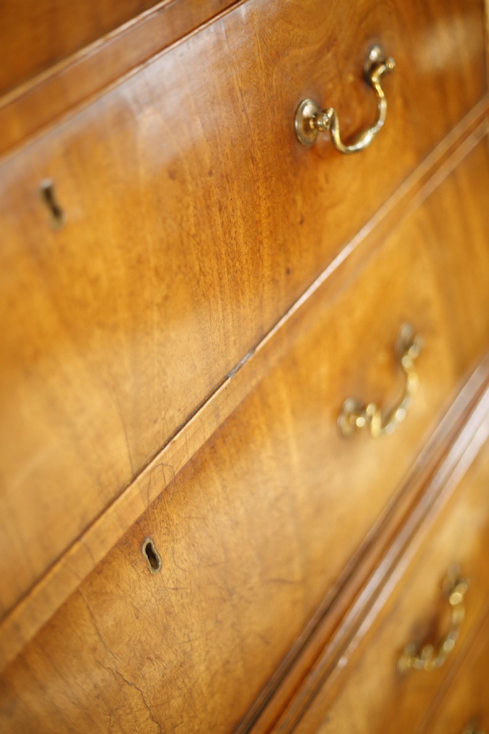Georgian mahogany tall chest of drawers View IX