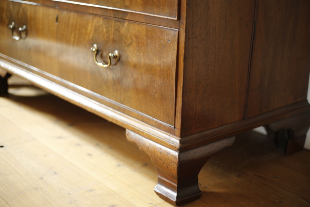 Georgian mahogany tall chest of drawers View XII