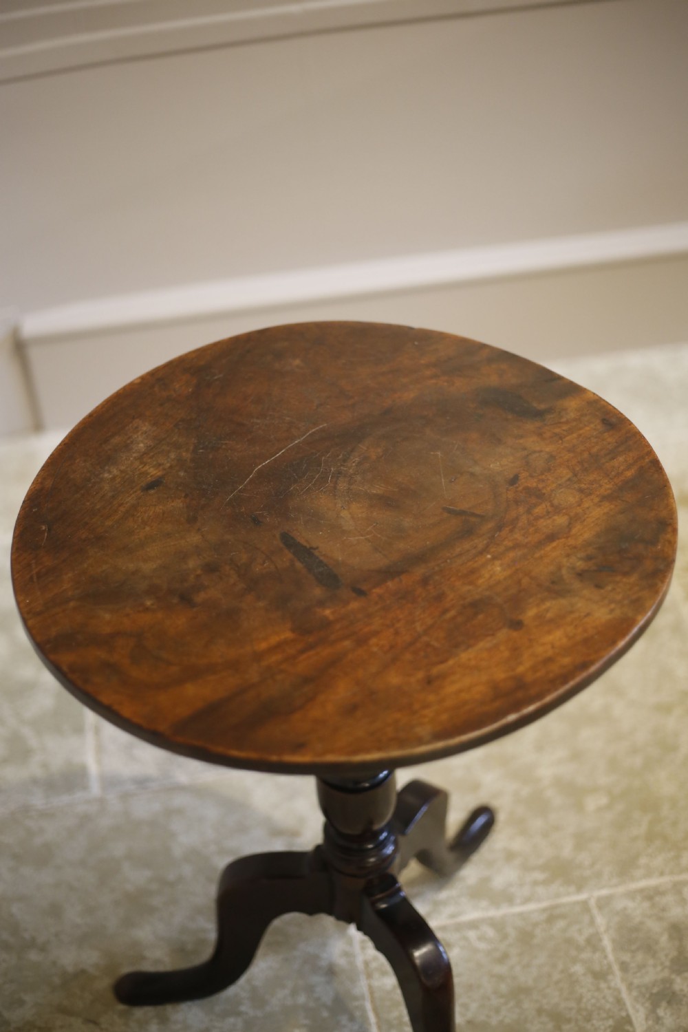 Characterful Georgian mahogany flip top table View III