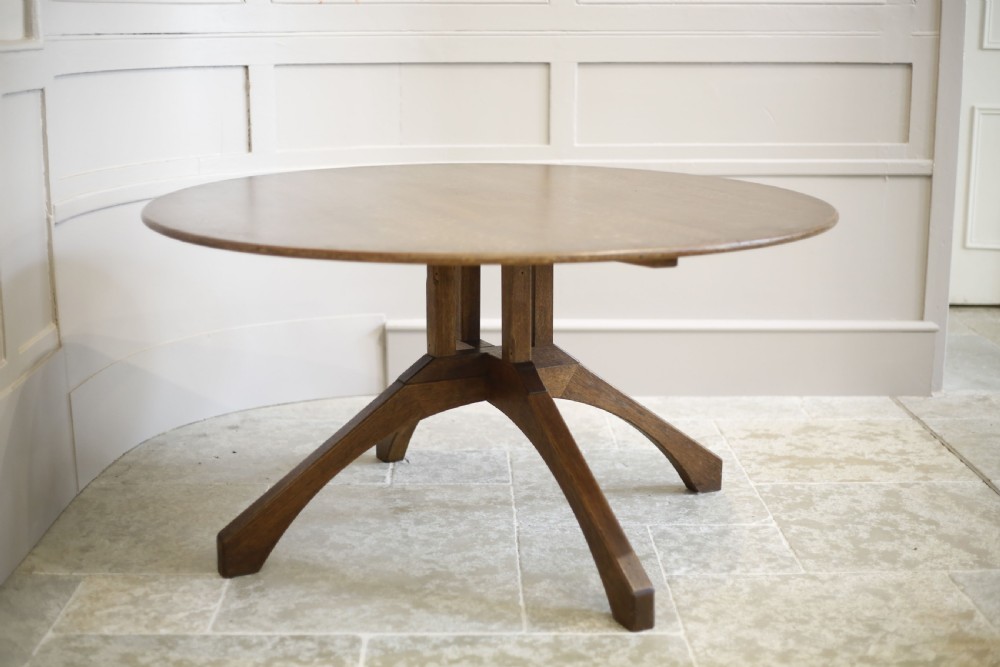 Large Arts and crafts circular centre table View III