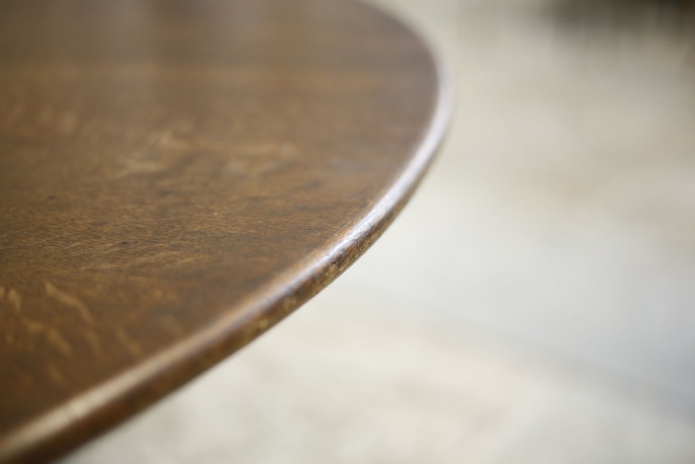 Large Arts and crafts circular centre table View VI