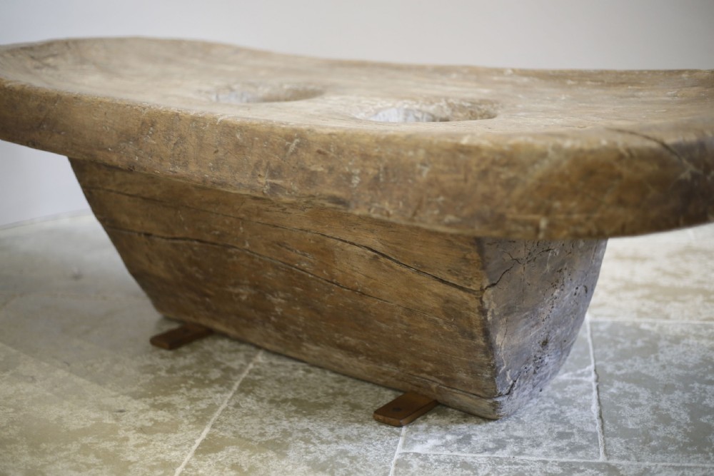 Huge 19th century Nagaland cooking table- coffee table View V