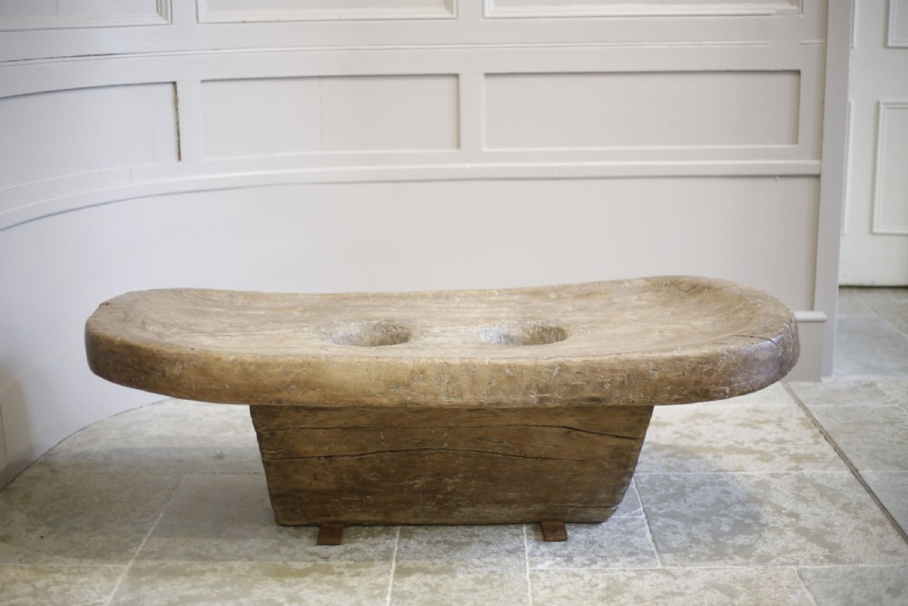 Huge 19th century Nagaland cooking table- coffee table View X