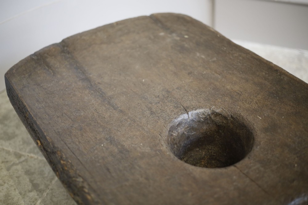 Long 19th century Nagaland cooking table- coffee table View V