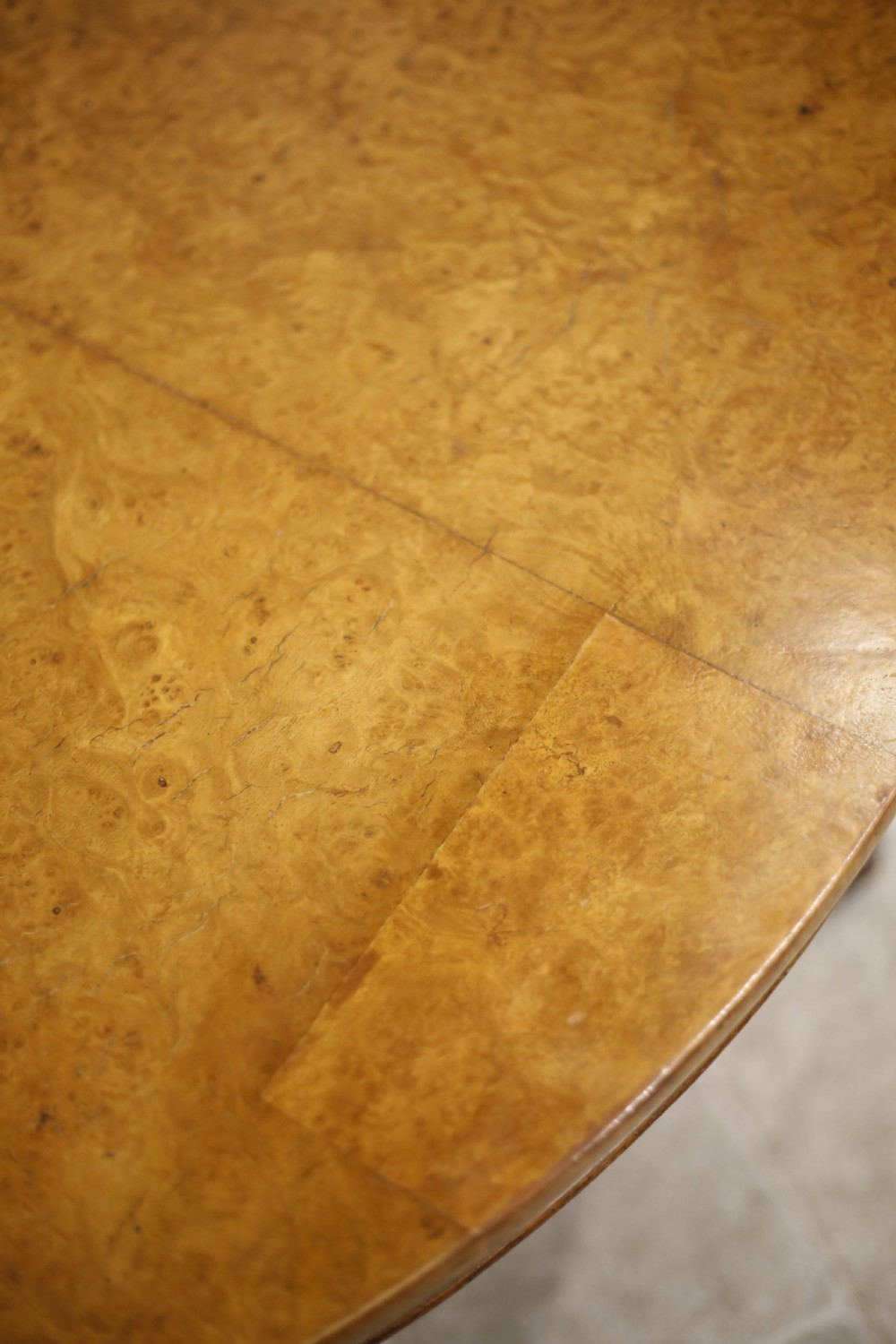 Georgian Pollard oak flip top centre table View III