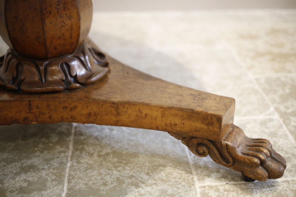 Georgian Pollard oak flip top centre table View VI