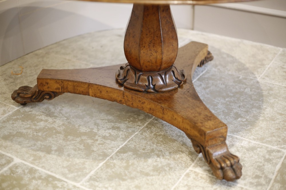 Georgian Pollard oak flip top centre table View X