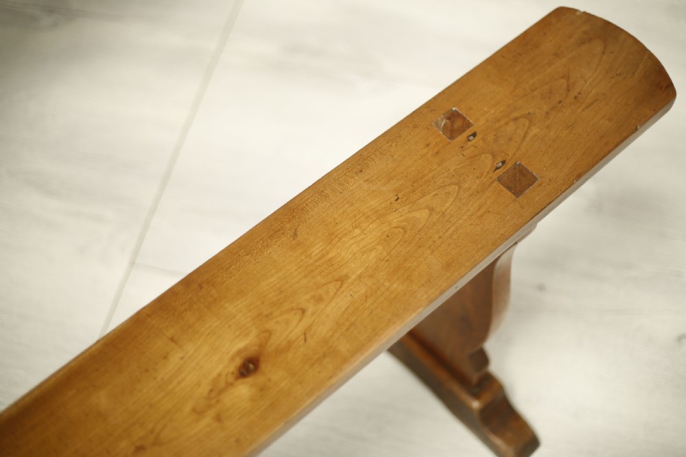 Pair of 19th century French cherrywood benches View VII