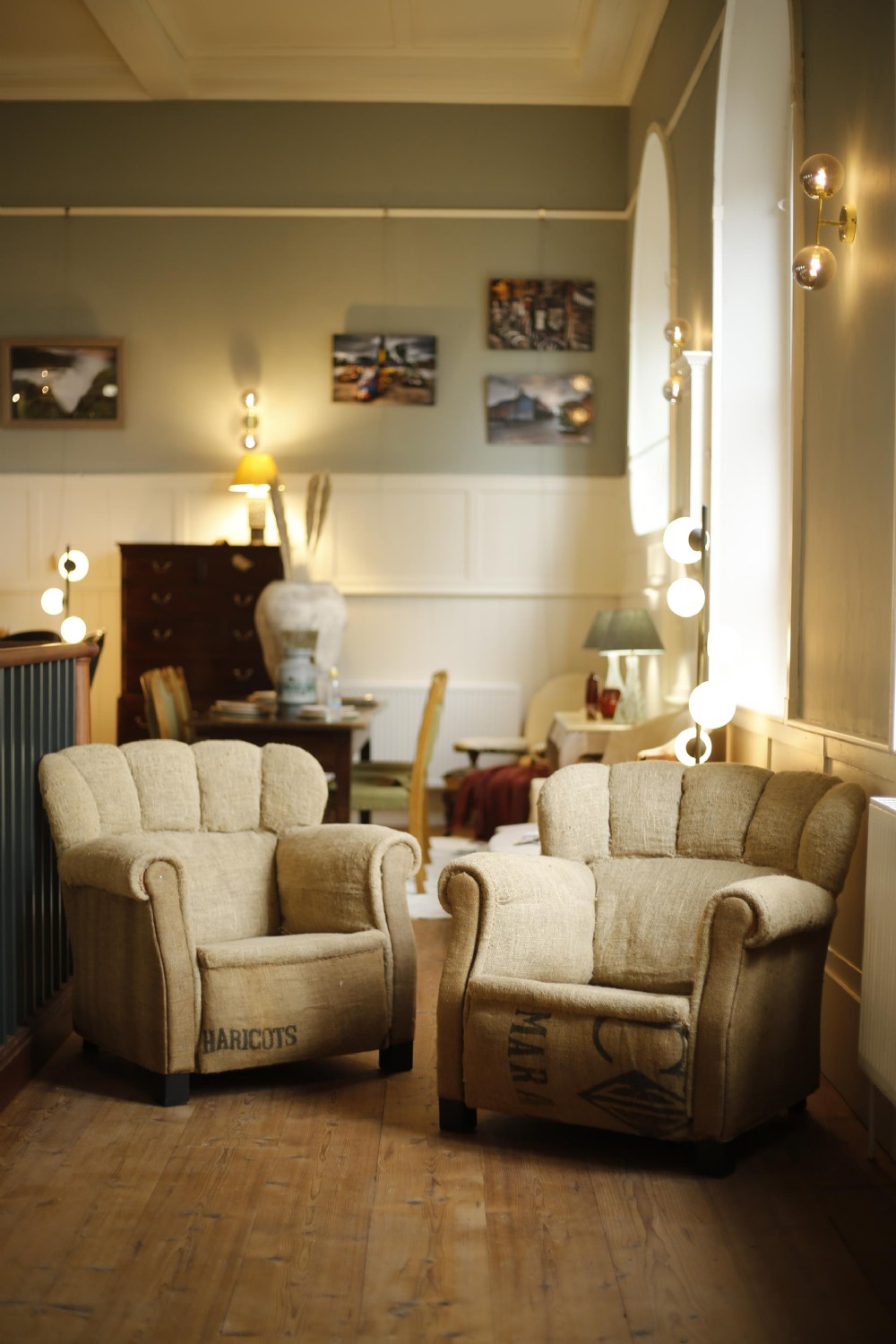 Pair of French 1930's club chairs