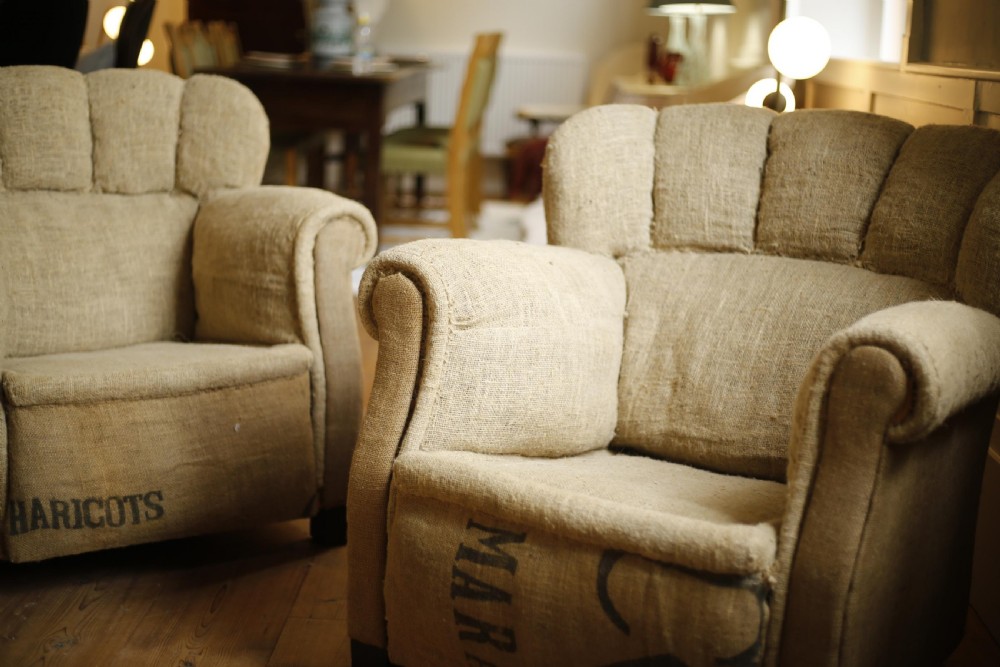 Pair of French 1930's club chairs View V