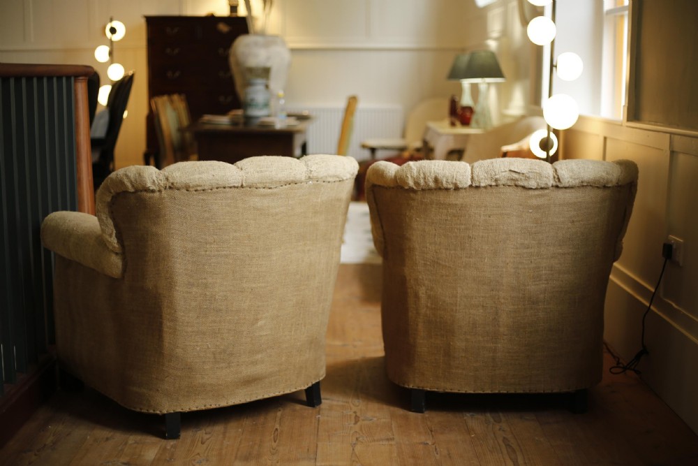 Pair of French 1930's club chairs View VII