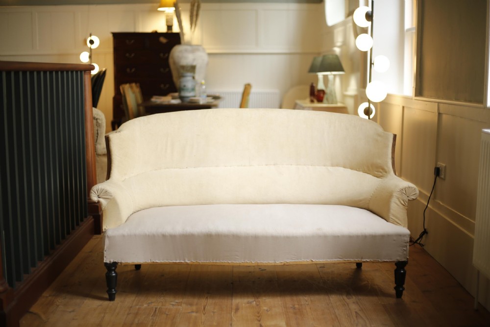 Napoleon III shield backed sofa View II