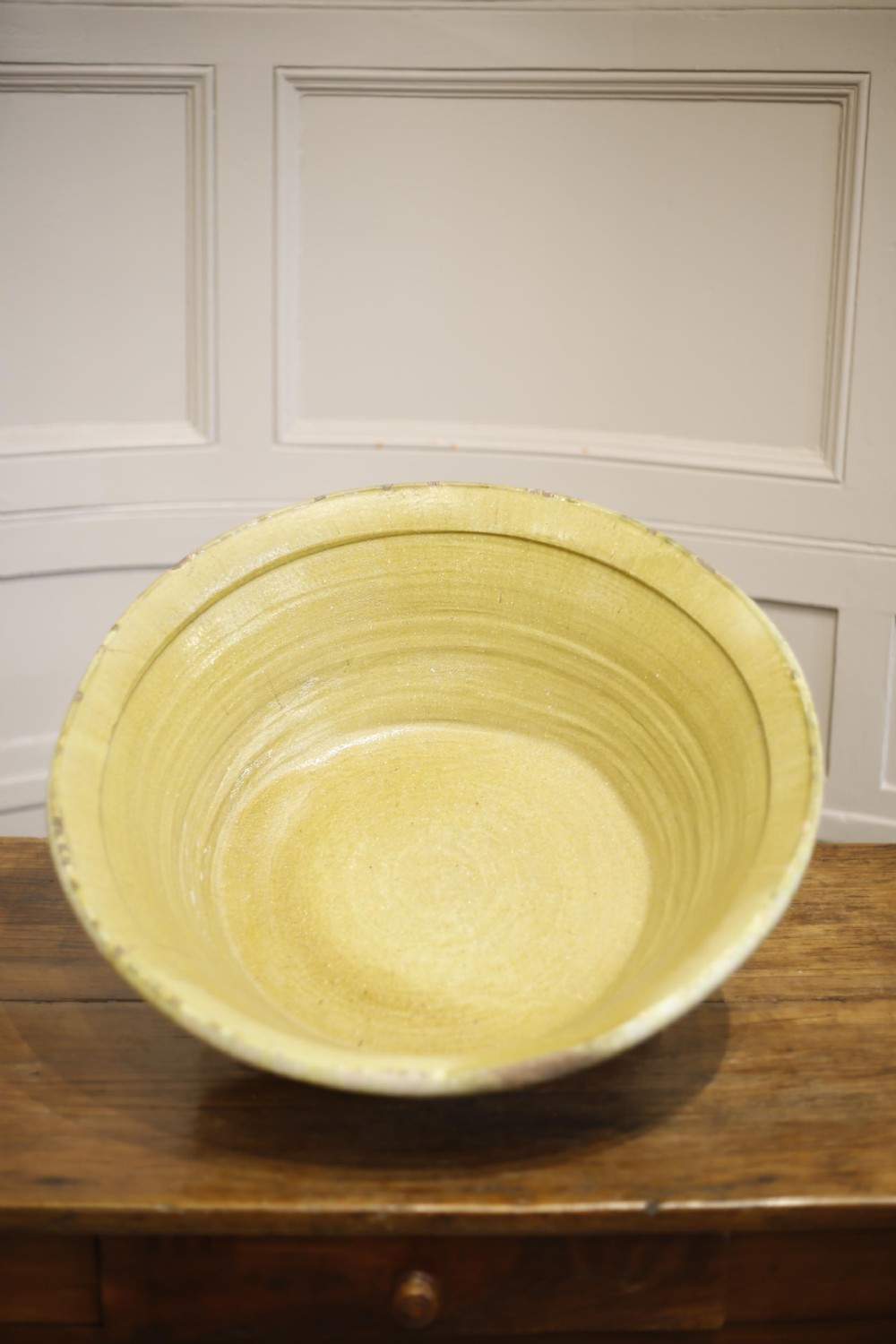 Early 20th century glazed Spanish dairy bowl- No4
